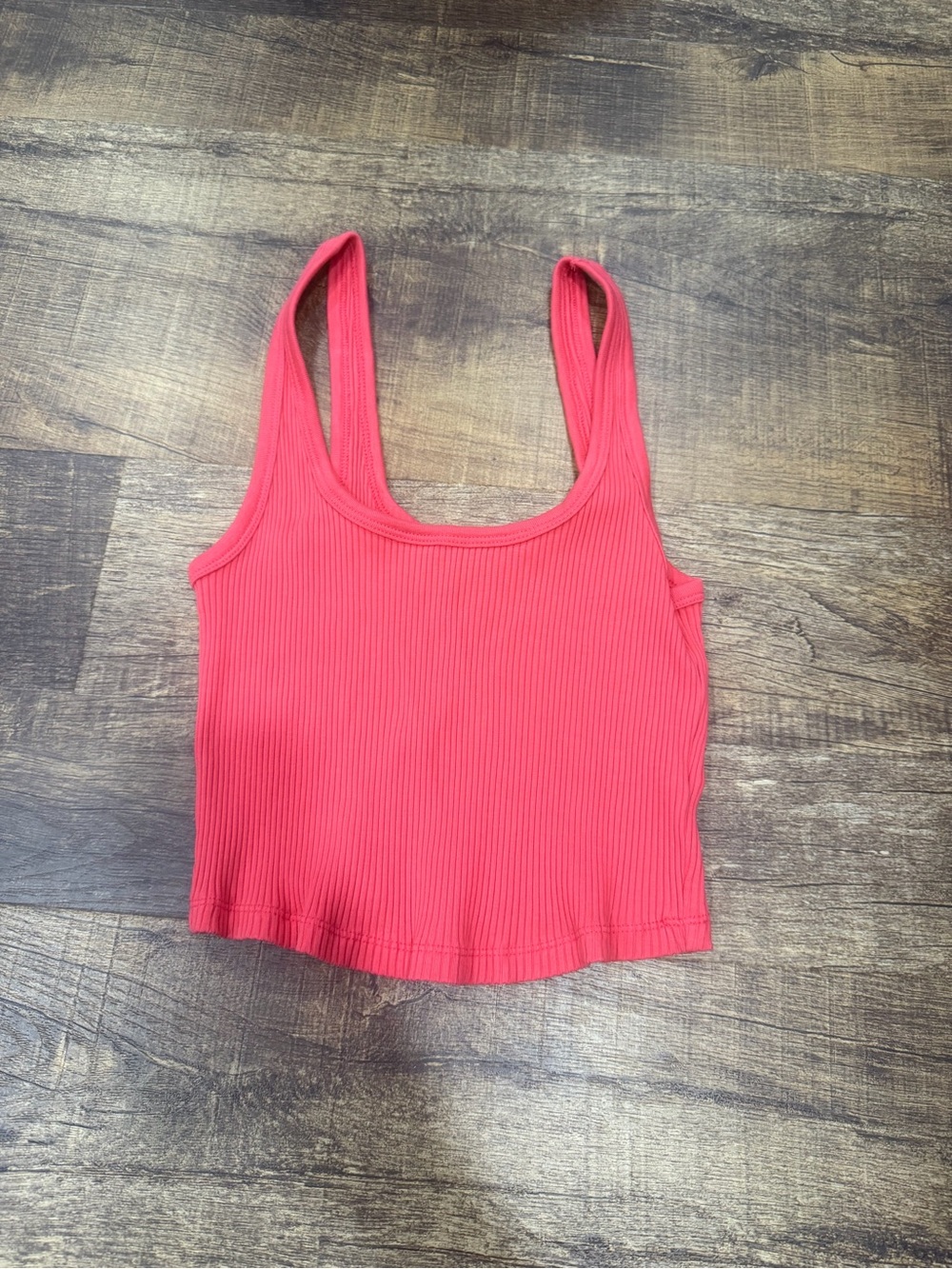 Women’s Ribbed Tank Top — red